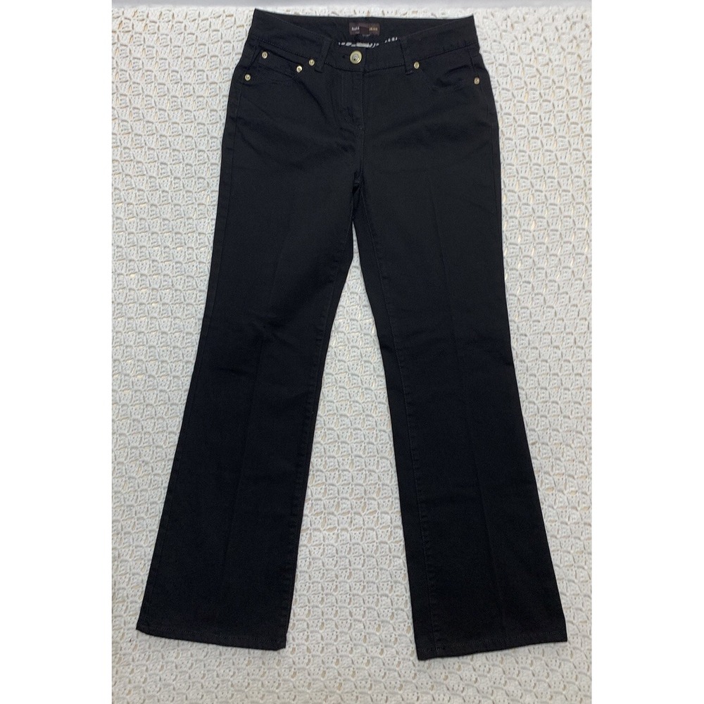 Dana Buchman Signature Jeans Womens Bootcut Size 8 Black Denim Waist'30 L31